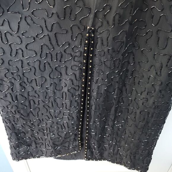 VINTAGE SCALA Beaded 80s Embellished Dress - Picture 7 of 16
